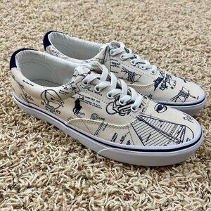 Polo Ralph Lauren Men’s Keaton Pony Sports Contrast Print Shoes, Size 9 (New)